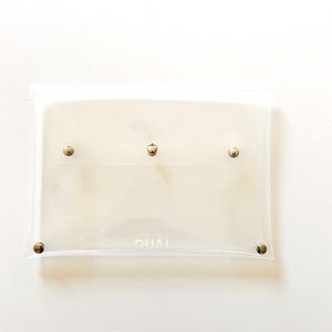 NEW OUAI Clear Chic Oversized Clutch